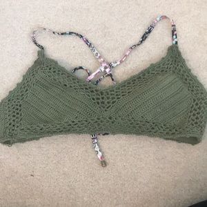 Crocheted bikini top